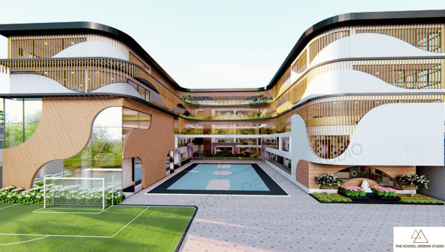 Sri Sri Ravishankar Vidya Mandir Bengaluru campus designed by The School Designs Studio